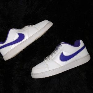 Nike white purple women's 9